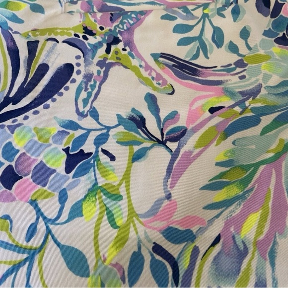 Lilly Pulitzer Callahan Stretch Short Resort White Shell Beach Size 6 - Picture 6 of 7